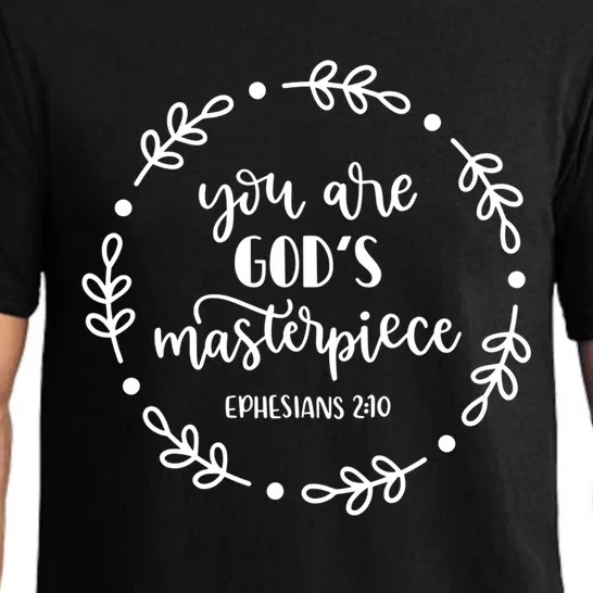 You Are His Masterpiece Bible Quote Religious Belief Design Funny Gift Pajama Set