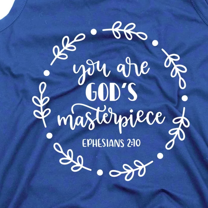 You Are His Masterpiece Bible Quote Religious Belief Design Funny Gift Tank Top