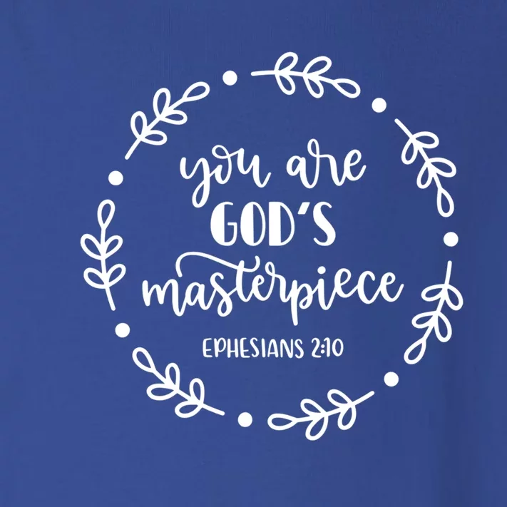 You Are His Masterpiece Bible Quote Religious Belief Design Funny Gift Toddler Long Sleeve Shirt