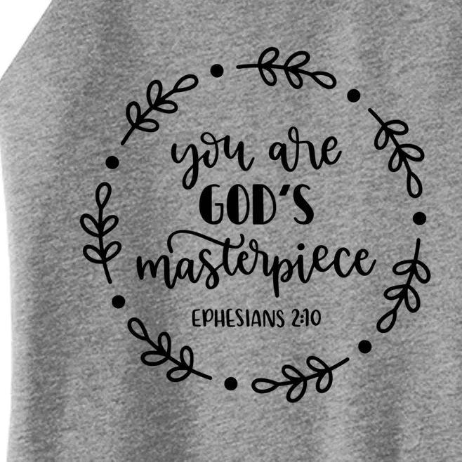 You Are His Masterpiece Bible Quote Religious Belief Design Funny Gift Women’s Perfect Tri Rocker Tank