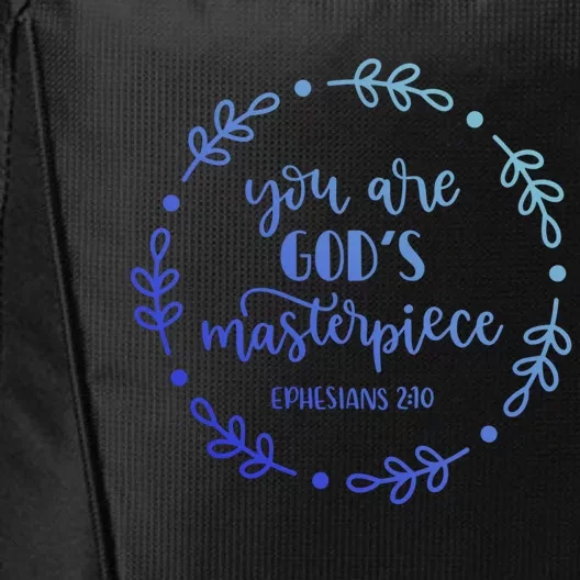 You Are His Masterpiece Bible Quote Religious Belief Design Cute Gift City Backpack