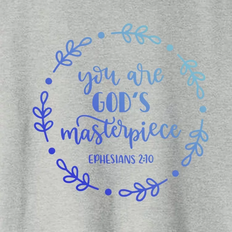 You Are His Masterpiece Bible Quote Religious Belief Design Cute Gift Women's Crop Top Tee