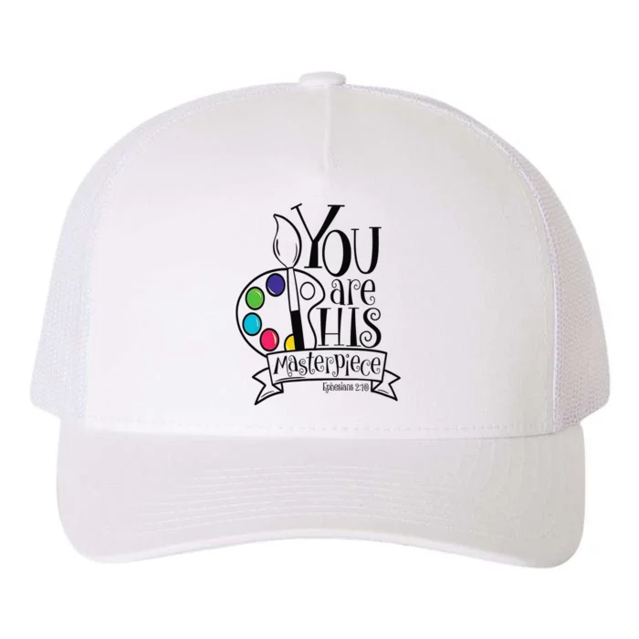 You Are His Masterpiece Christian Yupoong Adult 5-Panel Trucker Hat