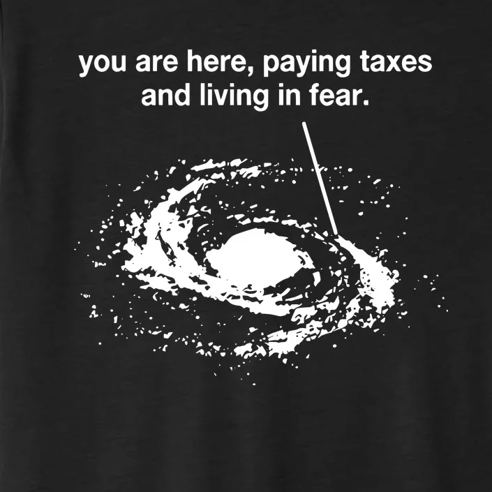 You Are Here Paying Taxes And Living In Fear ChromaSoft Performance T-Shirt