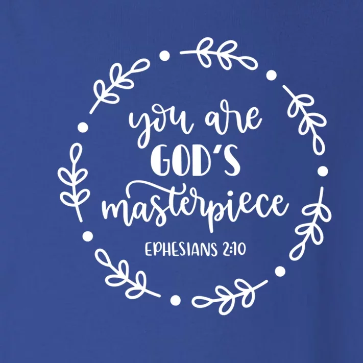 You Are His Masterpiece Bible Quote Religious Belief Design Cute Gift Toddler Long Sleeve Shirt