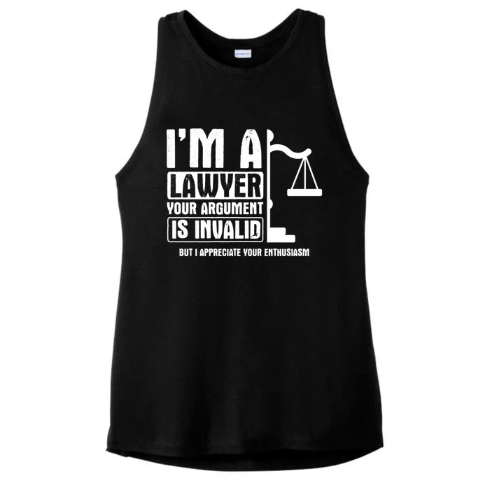 Your Agrut Is Invalid But I Appreciate Lawyer Gift Ladies Tri-Blend Wicking Tank