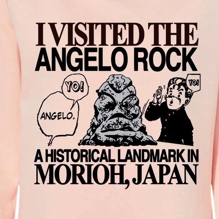 Yo Angelo I Visited The Angelo Rock A Historical Landmark In Morioh Japan Limite Womens California Wash Sweatshirt