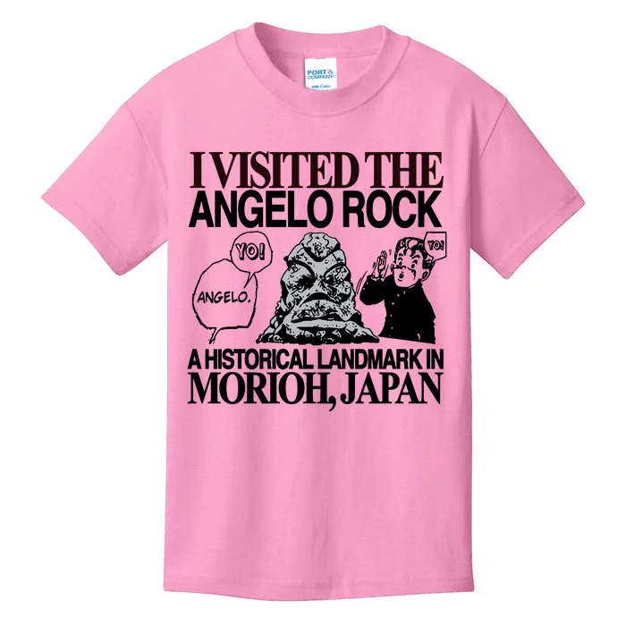 Yo Angelo I Visited The Angelo Rock A Historical Landmark In Morioh Japan Limite Kids T-Shirt