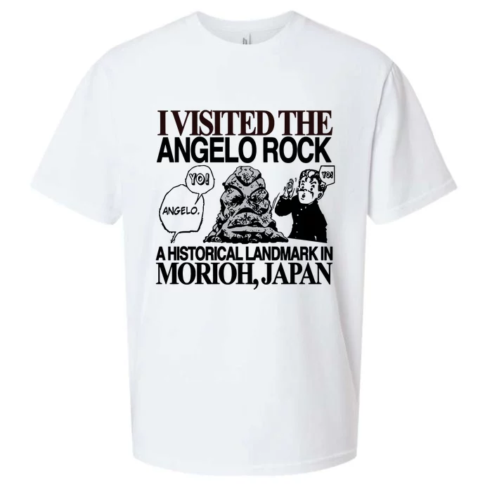 Yo Angelo I Visited The Angelo Rock A Historical Landmark In Morioh Japan Limite Sueded Cloud Jersey T-Shirt