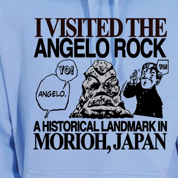 Yo Angelo I Visited The Angelo Rock A Historical Landmark In Morioh Japan Limite Unisex Surf Hoodie