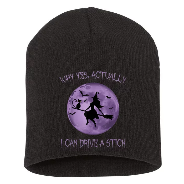 Yes Actually I Can Drive A Stick Halloween 2022 Short Acrylic Beanie