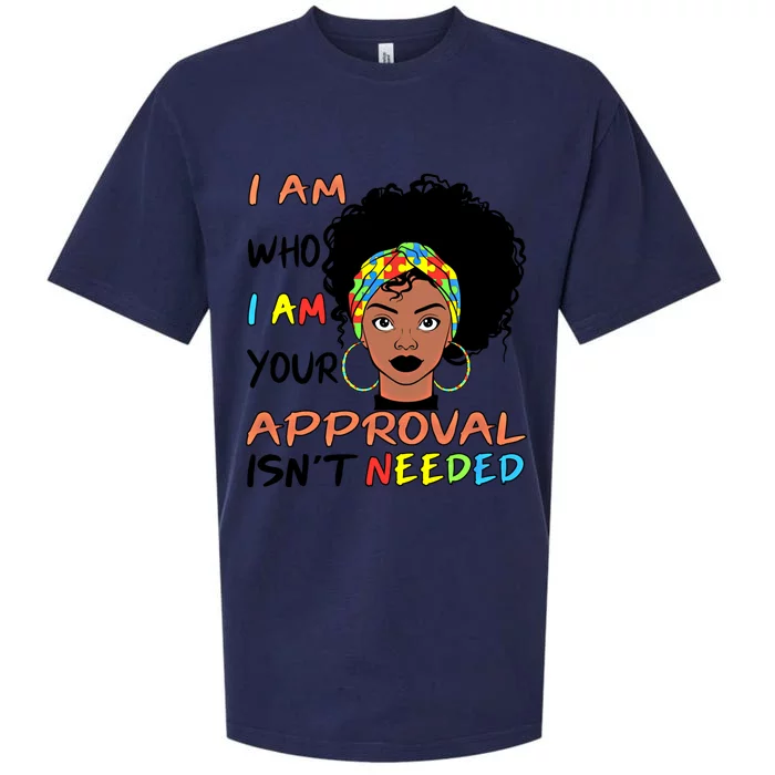 Your Approval Isn't Needed Afro Autism Mom Life Mothers Day Gift Sueded Cloud Jersey T-Shirt