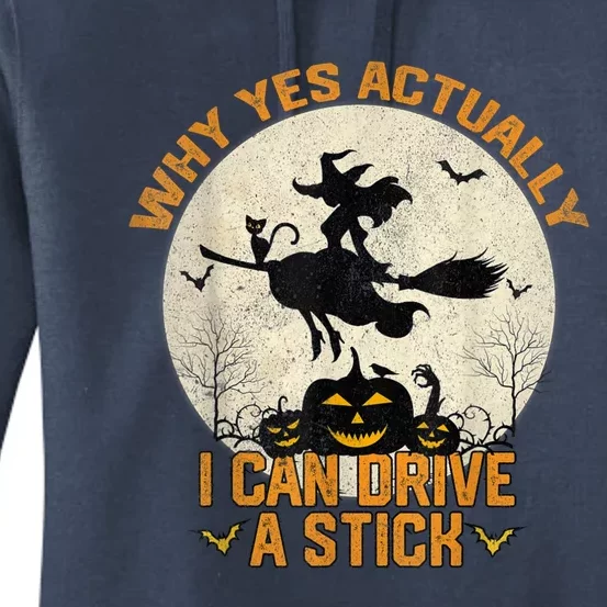 Yes Actually I Can Drive A Stick Halloween Women's Pullover Hoodie