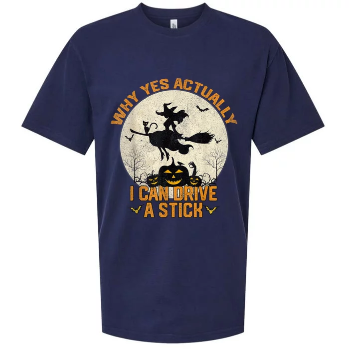 Yes Actually I Can Drive A Stick Halloween Sueded Cloud Jersey T-Shirt