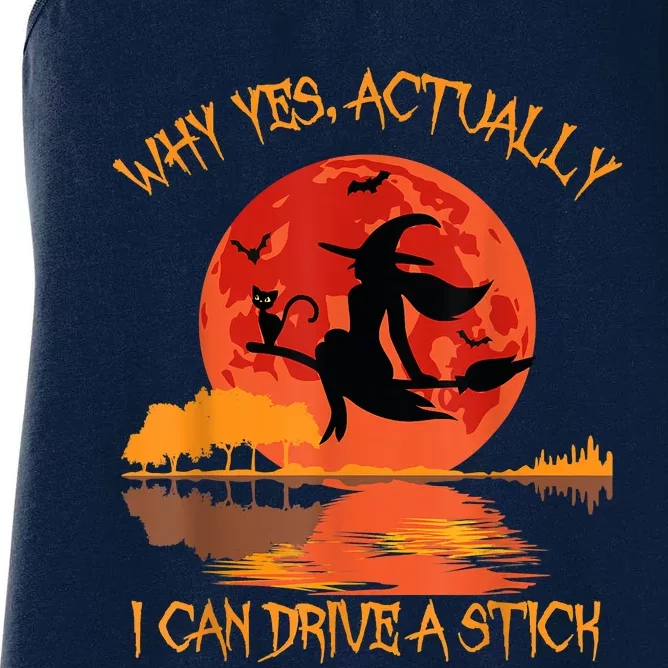 Yes Actually I Can Drive A Stick Halloween 2022 Women's Racerback Tank