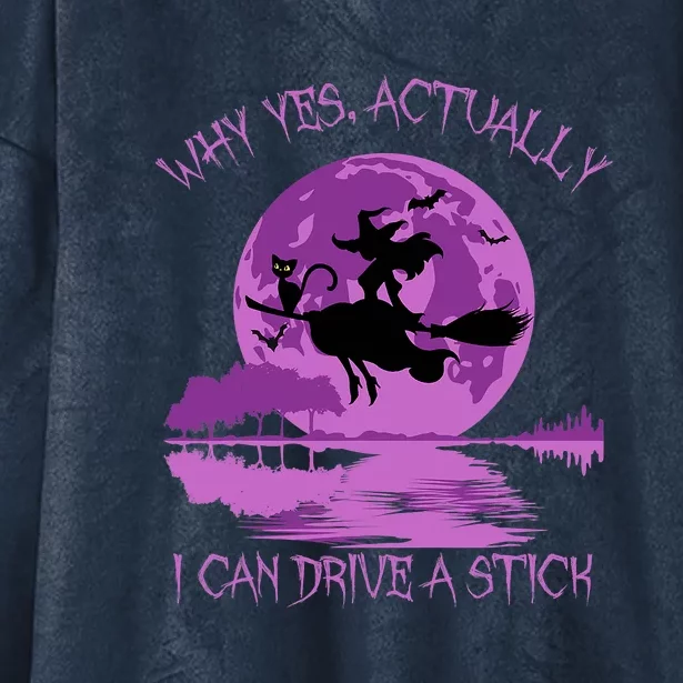 Yes Actually I Can Drive A Stick Halloween 2022 Hooded Wearable Blanket