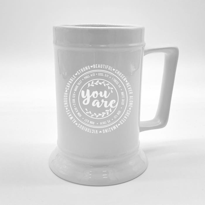 You Are Inspiration Bible Verse Christian Quote Religious Cute Gift Front & Back Beer Stein