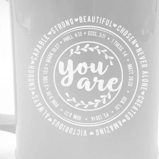 You Are Inspiration Bible Verse Christian Quote Religious Cute Gift Front & Back Beer Stein