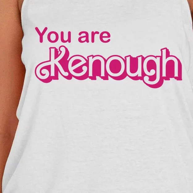 You Are Kenough Enough Movie Meme Women's Knotted Racerback Tank