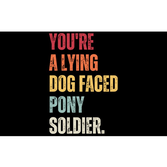 YOURE A LYING DOG FACED PONY SOLDIER Funny Biden Quote Meme Bumper Sticker