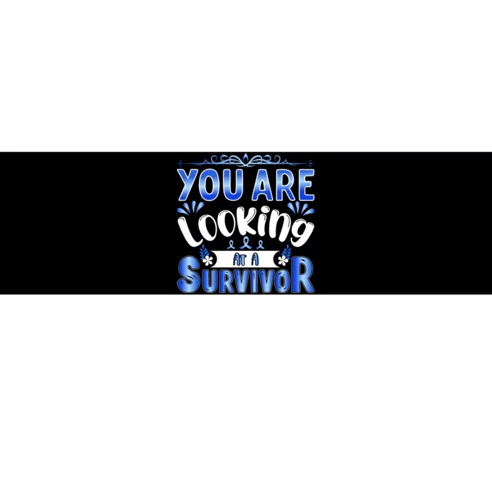 You Are Looking At A Survivor Bumper Sticker