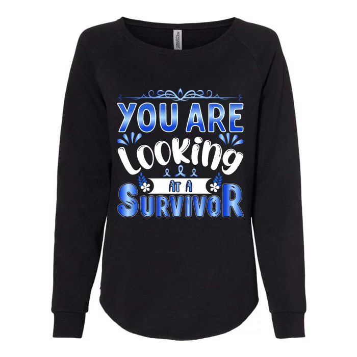 You Are Looking At A Survivor Womens California Wash Sweatshirt