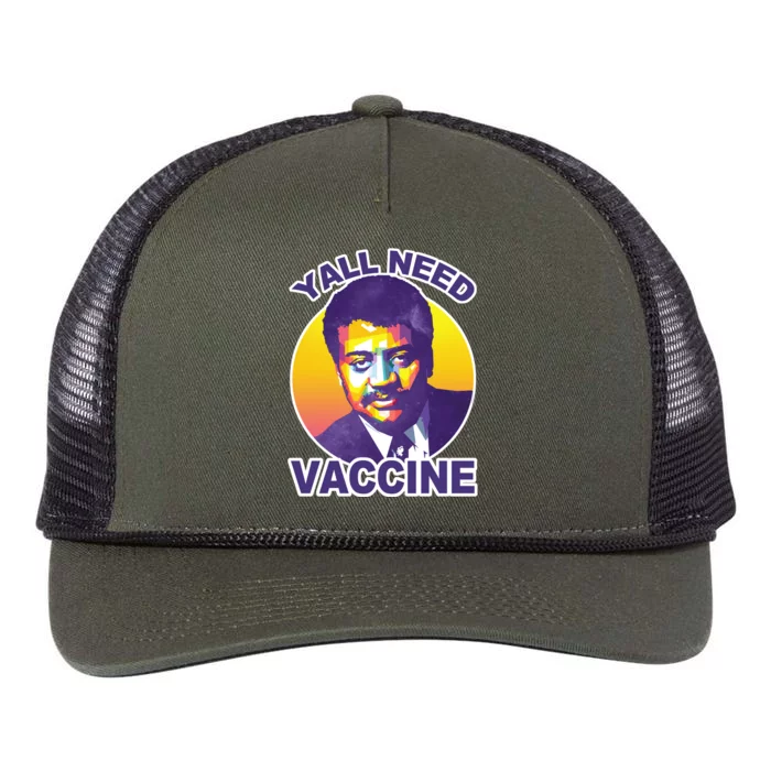 Yall Need Vaccine Degrasse Retro Rope Trucker Hat Cap