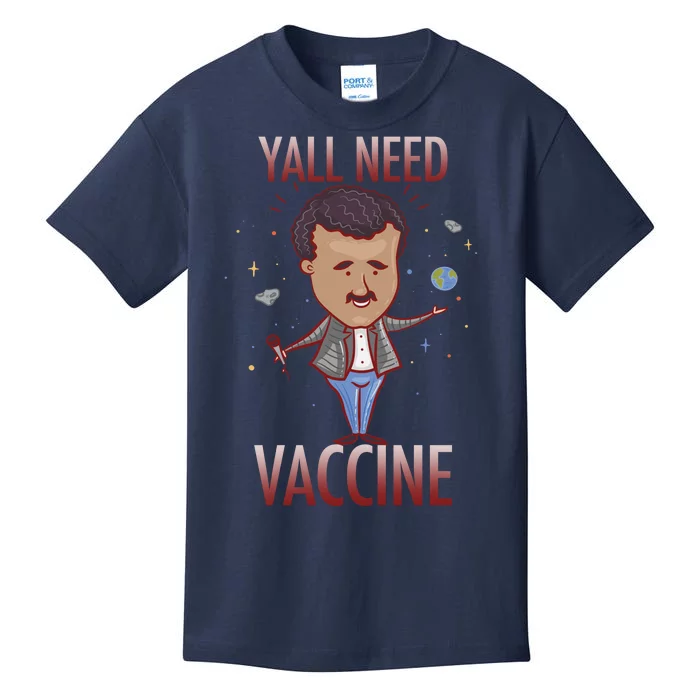 Yall Need Vaccine Space Kids T-Shirt