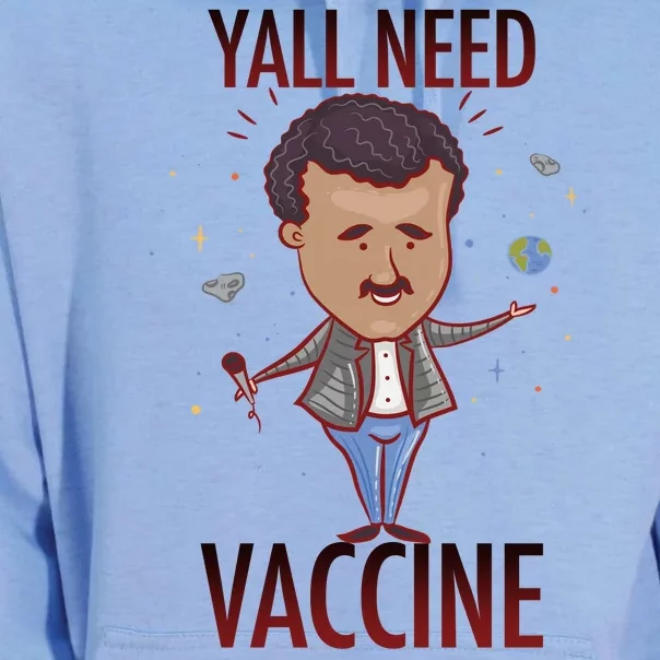 Yall Need Vaccine Space Unisex Surf Hoodie