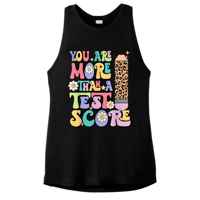 You Are More Than A Test Score Teacher Testing Day Womens Ladies Tri-Blend Wicking Tank