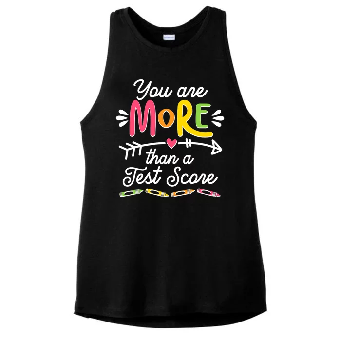 You Are More Than Your Test Score Ladies Tri-Blend Wicking Tank