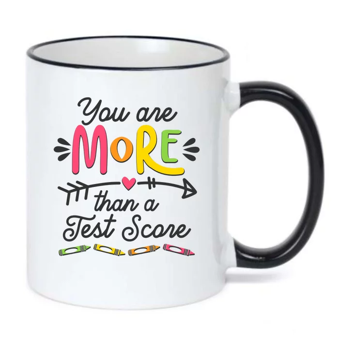 You Are More Than Your Test Score Black Color Changing Mug