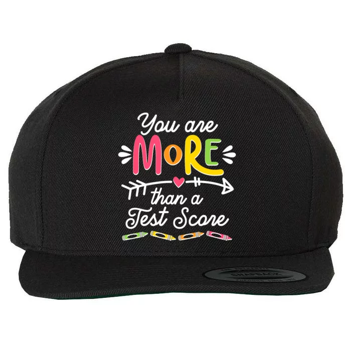 You Are More Than Your Test Score Wool Snapback Cap