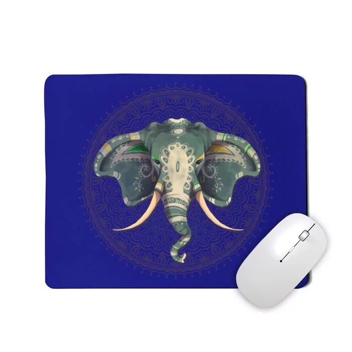 Yoga And Meditation Elephant Pose Hamsa Hand Sukhasna Cool Gift Mousepad