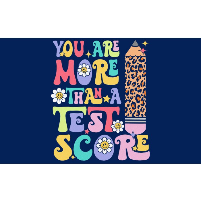 You Are More Than A Test Score Teacher Testing Day Groovy Bumper Sticker