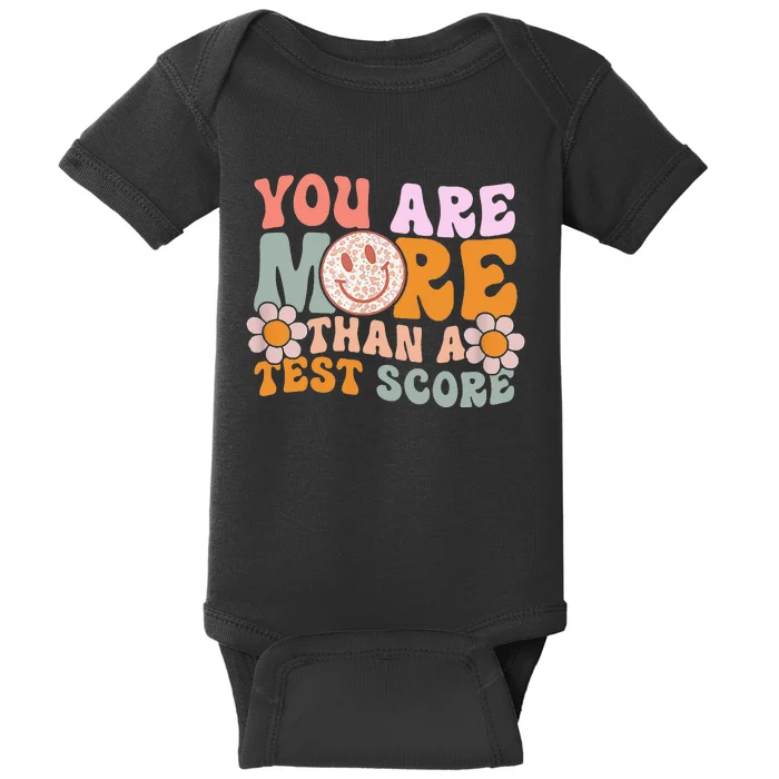 You Are More Than A Test Score Tie Dye Teacher Testing Day Baby Bodysuit