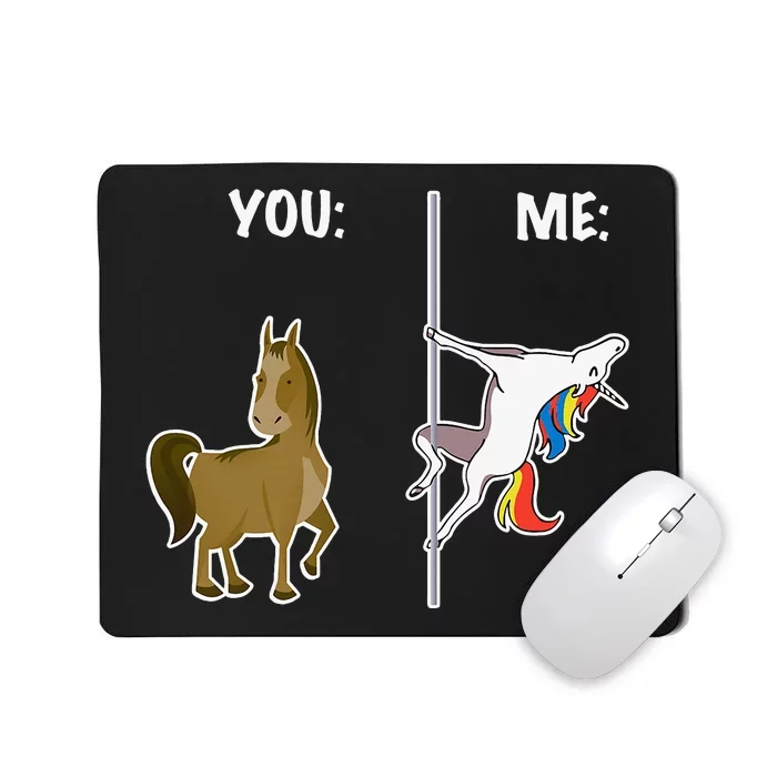 You And Me Simple And Pretty Cool Horse Unicorn Costume Mousepad