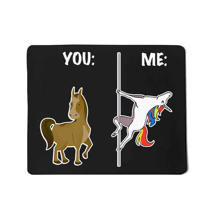 You And Me Simple And Pretty Cool Horse Unicorn Costume Mousepad