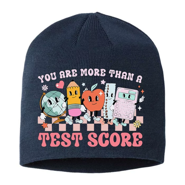 You Are More Than A Test Score Teacher Testing Test Day 8 1/2in Sustainable Knit Beanie