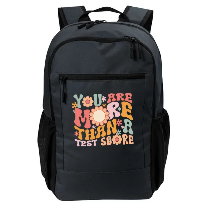 You Are More Than A Test Score Teacher Testing Day Groovy Daily Commute Backpack