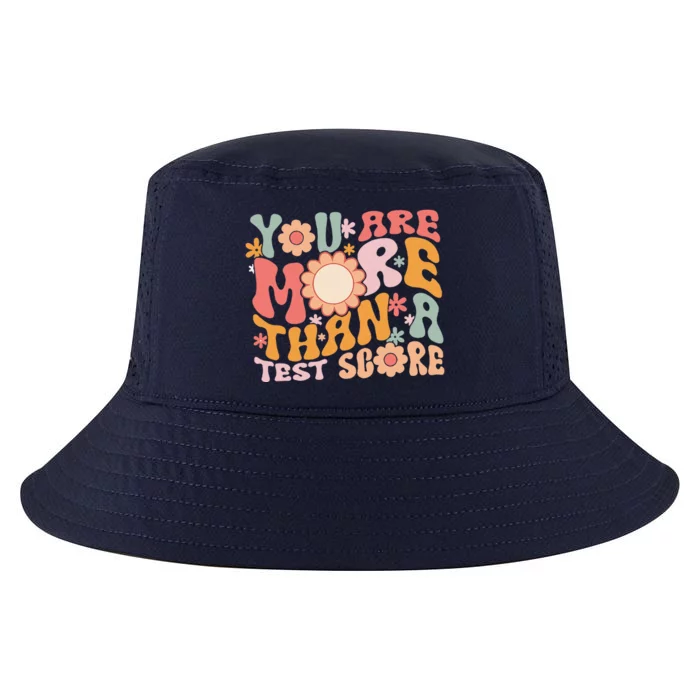 You Are More Than A Test Score Teacher Testing Day Groovy Cool Comfort Performance Bucket Hat