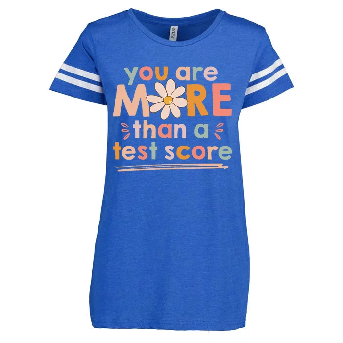 You Are More Than A Test Score Teacher Testing Day Enza Ladies Jersey Football T-Shirt