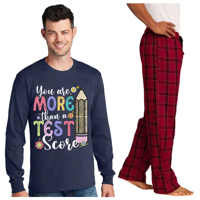 You Are More Than A Test Score Teacher Test Day Long Sleeve Pajama Set