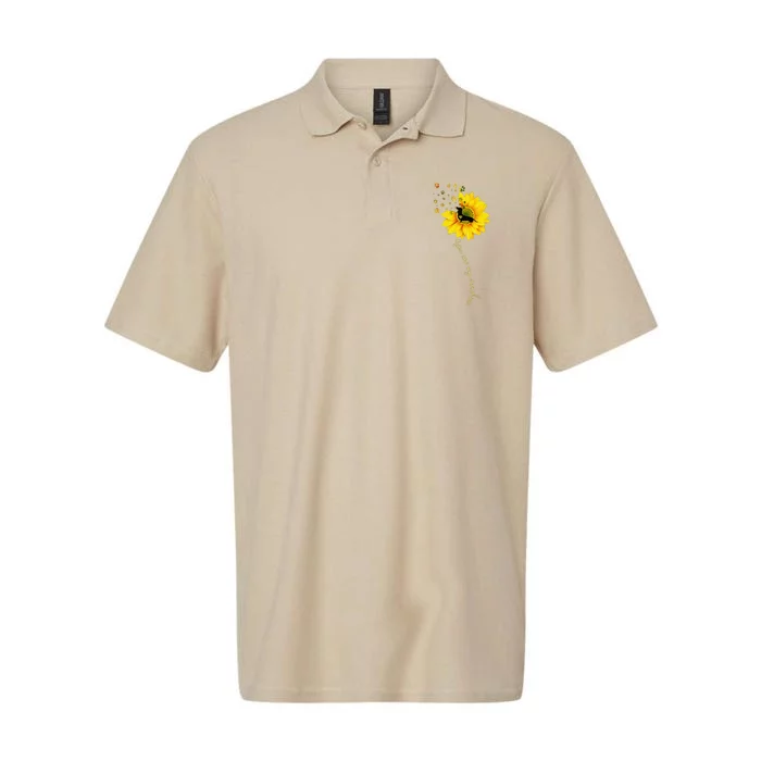 You Are My Sunshine Half Sunflower Dachshund Dog Funny Softstyle Adult Sport Polo