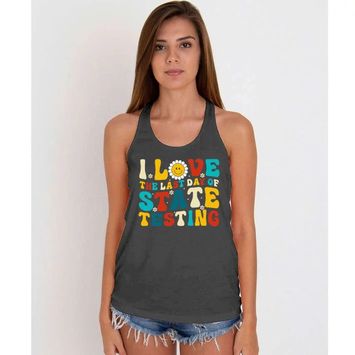 You Are More Than A Test Score Teacher Testing Test Day Women's Knotted Racerback Tank