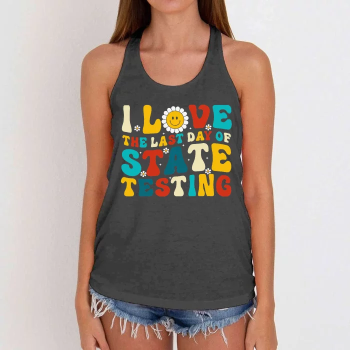 You Are More Than A Test Score Teacher Testing Test Day Women's Knotted Racerback Tank