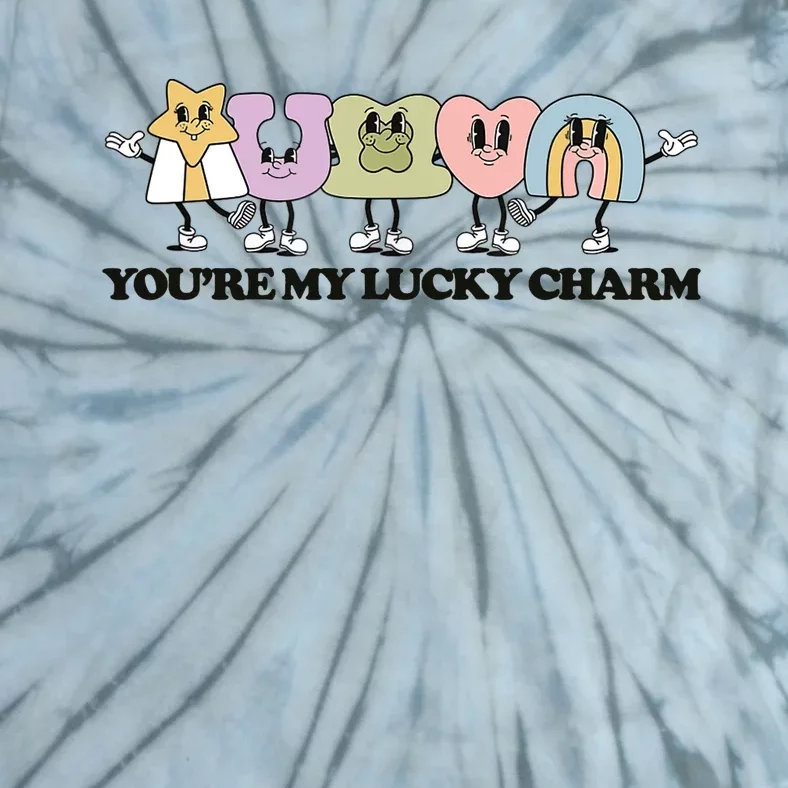 You Are My Lucky Charm Retro St. Patrick's Day Shamrock Tie-Dye T-Shirt