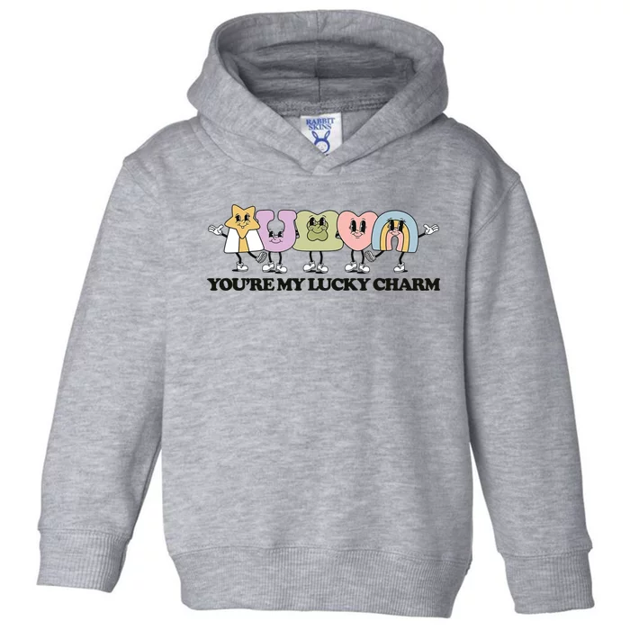 You Are My Lucky Charm Retro St. Patrick's Day Shamrock Toddler Hoodie