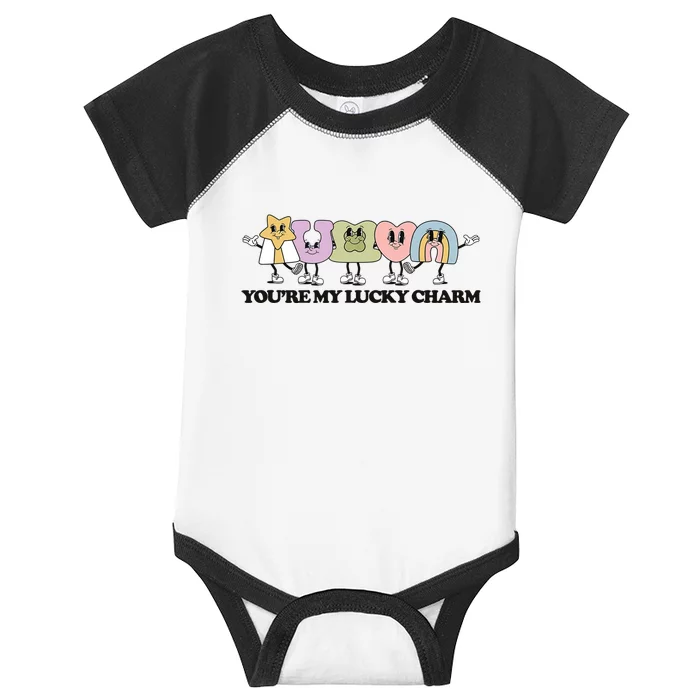 You Are My Lucky Charm Retro St. Patrick's Day Shamrock Infant Baby Jersey Bodysuit