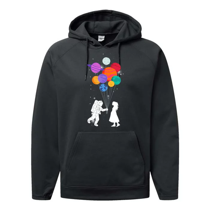 You Are My Universe Cute Space Performance Fleece Hoodie